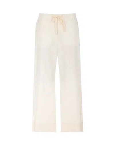 'S MAX MARA 'S MAX MARA PANTALONE ARGENTO CON COULISSE BEIGE