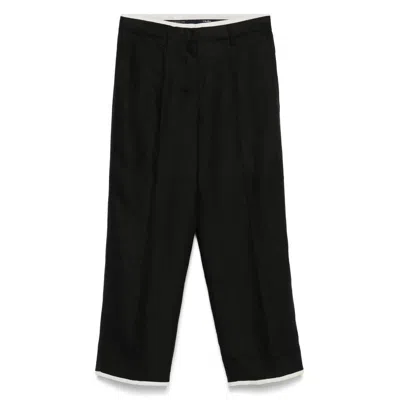 's Max Mara Linen Pants In Black