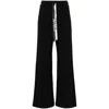 's Max Mara Cotton Blend Logo Trousers In Black
