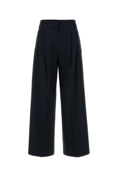 's Max Mara Midnight Wool Nichols Palazzo Pant In Blue