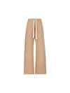 's Max Mara Argento Cotton Poplin Wide Leg Pants In Brown