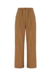 S Max Mara Ottavo Drawstring Twill Pants In Brown
