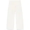 's Max Mara Cropped Trousers With Side Pockets And Wide Leg In White