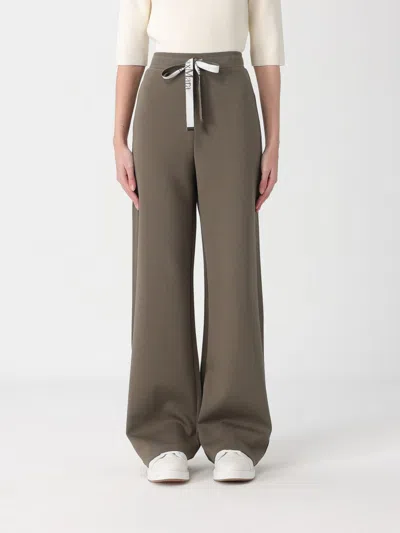 's Max Mara Pants Woman Color Green In Brown