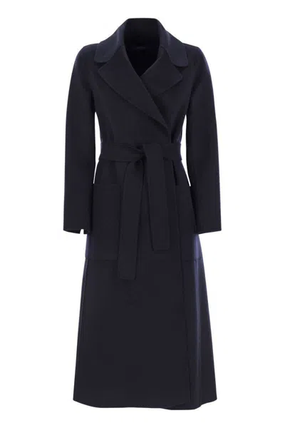 S Max Mara Women's Paolore - Wool Dressing Gown Coat In Blue