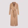 S Max Mara Poldo Belted Relaxed-fit Wool Coat In Perfect Camel
