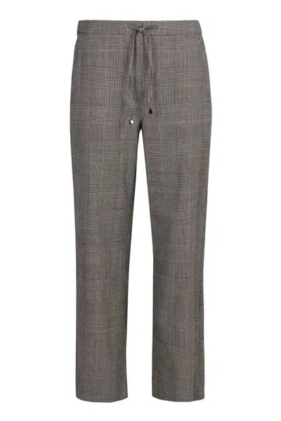 's Max Mara Prince-of-wales Checked Trousers In Grey
