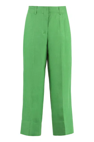 'S MAX MARA 'S MAX MARA REBECCA LINEN WIDE LEG TROUSERS