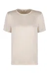 's Max Mara S Max Mara Rebecca Satin T-shirt In Beige