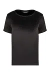 S Max Mara Satin Rebecca Top For Women In Black