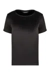 's Max Mara Rebecca Satin T-shirt In Black