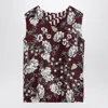 's Max Mara Reversible Patterned Camisole Top In Purple