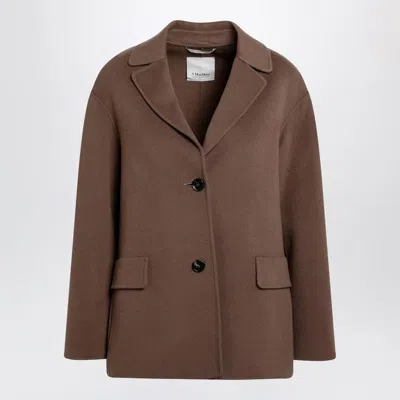 S MAX MARA MAX MARA S BROWN DOUBLEWOOL SINGLEBREASTED JACKET
