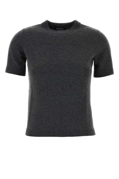 S Max Mara Max Mara S Dark Wool Blend Just Sweater In Gray