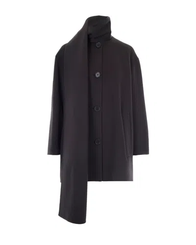 S Max Mara '  Wool Coat In Grigio Scuro