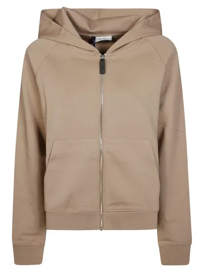S Max Mara '  Zip Sweatshirt In Beige