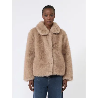 's Max Mara S Max Mara Smmalce Faux-fur Honey In Brown