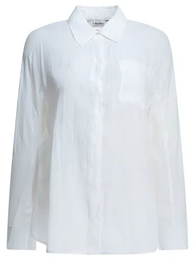 's Max Mara Max Mara S White Linen Casual Linen Shirt
