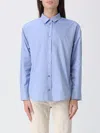 S Max Mara ' Classic Poplin Shirt In Blue