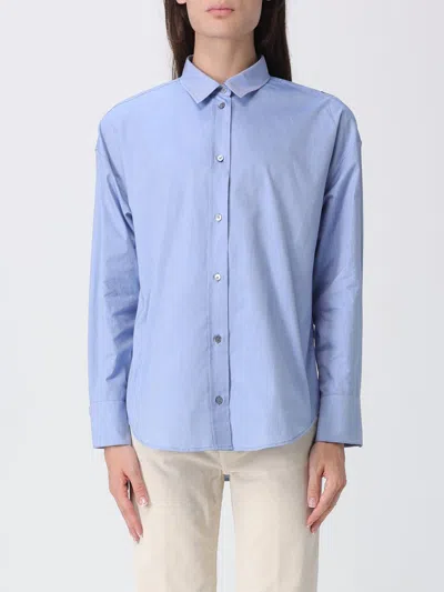 S Max Mara ' Classic Poplin Shirt In Blue