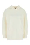 's Max Mara Visiera Logo Jersey Hooded Sweatshirt In White