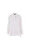 's Max Mara Linen Canvas Shirt In Optical White