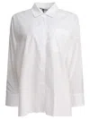 S Max Mara Gernona Logo Embroidered Buttoned Shirt In White