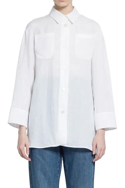 's Max Mara Buttoned Long-sleeved Top S Max Mara In White