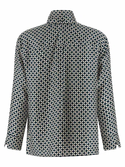 S Max Mara ' Silk Women's Blouse In Blue