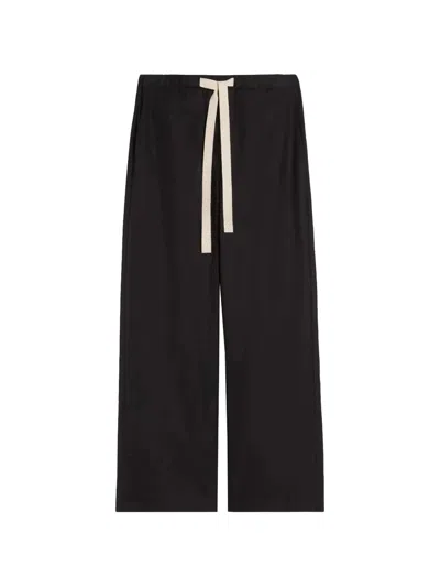 's Max Mara Straight Leg Cotton Pants Size S In Black