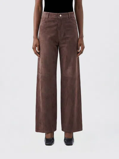 's Max Mara S Max Mara Smmfulmine Leather Trouser Brown