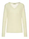 S Max Mara Linen V-neck Sweater