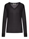 's Max Mara Linen V-neck Sweater