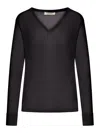 's Max Mara Linen V-neck Sweater