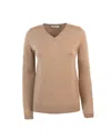 S Max Mara Camel Identifiable Jersey In Brown