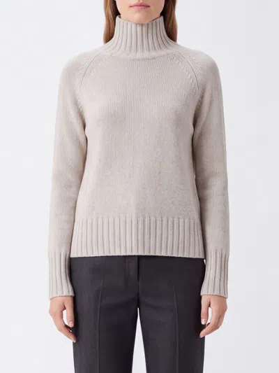 S Max Mara Ribbed-knit Raglan-sleeve Sweater In White