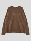 's Max Mara Crew Neck Logo Knit Sweater In Multicolor