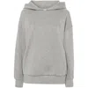 S Max Mara Womens Medium Grey Sapore Brand-embroidery Cotton-blend Hoody In Grey