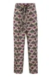 's Max Mara Timec - Printed Silk Fluid Trousers