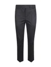 S Max Mara Skinny Satin Trousers Black