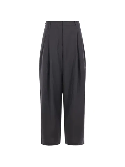 's Max Mara Trousers Anthracite In Gray