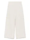 S Max Mara 'gloria Cotton Cargo Trousers In Beige