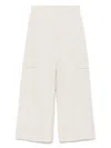S Max Mara 'gloria Cotton Cargo Trousers In Beige