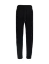 S Max Mara Elastic Waistband Ribbed Cuffs Trousers In Black
