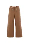 's Max Mara Paperbag-waist Trousers In Brown