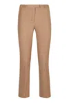 S Max Mara Tailored Trousers With Belt Loops And Pleats In Brown