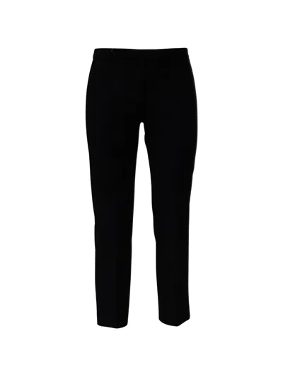 S Max Mara ' Umanita High-waist Wide-leg Trousers With Center Pleat And Side Pockets In Black