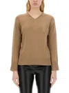 's Max Mara Orion V-neck Cashmere Sweater In Beige