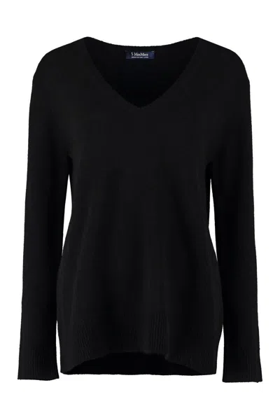 's Max Mara Verona Wool And Cashmere Pullover In Black