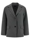 S Max Mara ' Virgin Wool Blazer In Gray